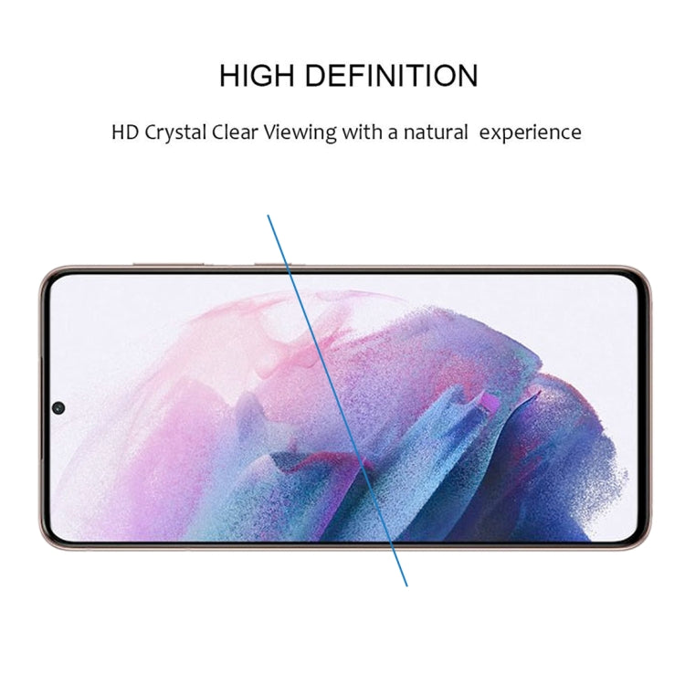 For Samsung Galaxy S21+ 5G 3D Curved Edge Full Screen Tempered Glass Film(Black) - Galaxy Tempered Glass by buy2fix | Online Shopping UK | buy2fix