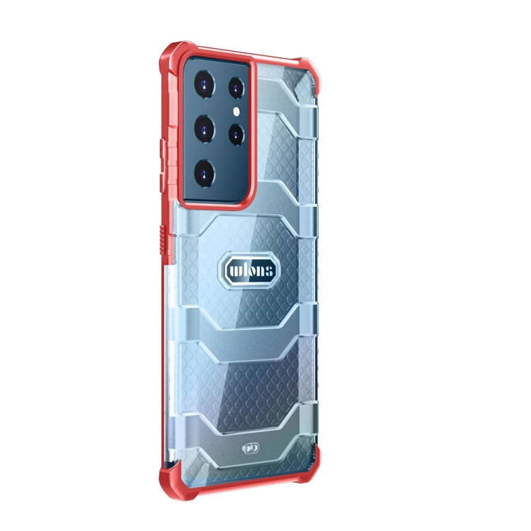 For Samsung Galaxy S21 Ultra 5G wlons Explorer Series PC+TPU Protective Case(Red) - Galaxy S21 Ultra 5G Cases by wlons | Online Shopping UK | buy2fix