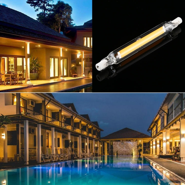 R7S 220V 13W 118mm COB LED Bulb Glass Tube Replacement Halogen Lamp Spot Light(3000K Warm Light) - LED Blubs & Tubes by buy2fix | Online Shopping UK | buy2fix