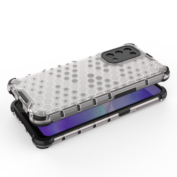 For Oppo Reno5 5G Shockproof Honeycomb PC + TPU Case(White) - OPPO Cases by buy2fix | Online Shopping UK | buy2fix