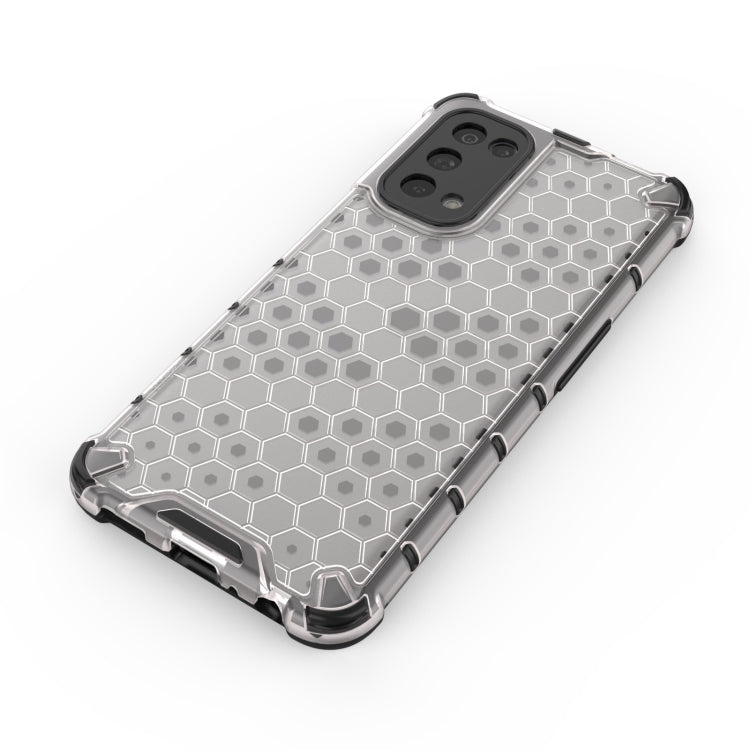 For Oppo Reno5 5G Shockproof Honeycomb PC + TPU Case(White) - OPPO Cases by buy2fix | Online Shopping UK | buy2fix
