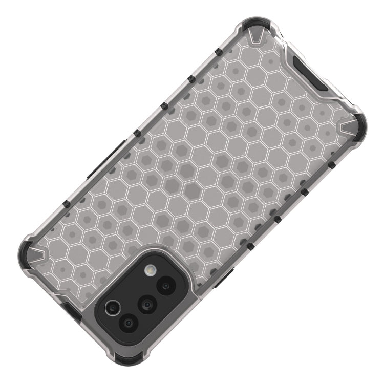 For Oppo Reno5 5G Shockproof Honeycomb PC + TPU Case(White) - OPPO Cases by buy2fix | Online Shopping UK | buy2fix