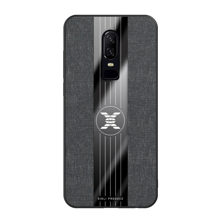 For OnePlus 6 XINLI Stitching Cloth Texture Shockproof TPU Protective Case(Black) - OnePlus Cases by XINLI | Online Shopping UK | buy2fix