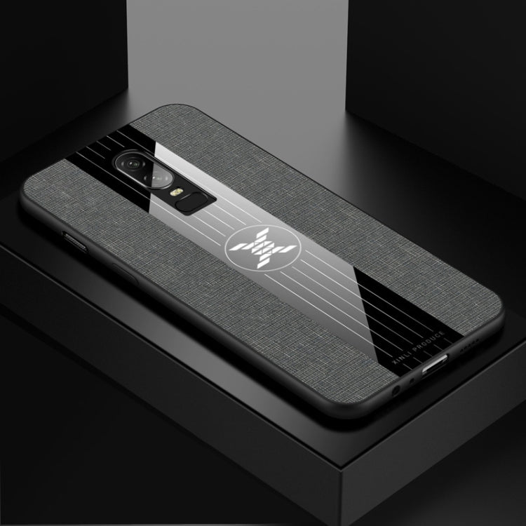 For OnePlus 6 XINLI Stitching Cloth Texture Shockproof TPU Protective Case(Grey) - OnePlus Cases by XINLI | Online Shopping UK | buy2fix