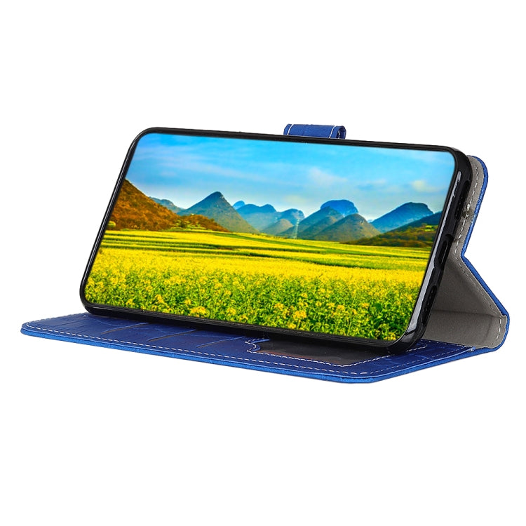 For OPPO Reno5 Pro+ 5G / Find X3 Neo Crocodile Texture Horizontal Flip Leather Case with Holder & Wallet & Card Slots & Photo Frame(Blue) - OPPO Cases by buy2fix | Online Shopping UK | buy2fix