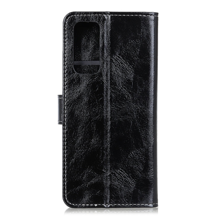 For OnePlus 9 Retro Crazy Horse Texture Horizontal Flip Leather Case, with Holder & Card Slots & Wallet & Photo Frame(Black) - OnePlus Cases by buy2fix | Online Shopping UK | buy2fix