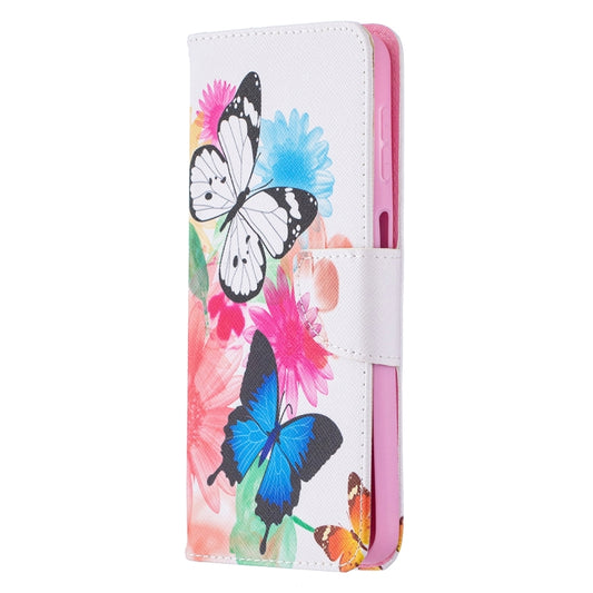 For Samsung Galaxy A32 5G Colored Drawing Pattern Horizontal Flip Leather Case with Holder & Card Slots & Wallet(Butterflies) by buy2fix
