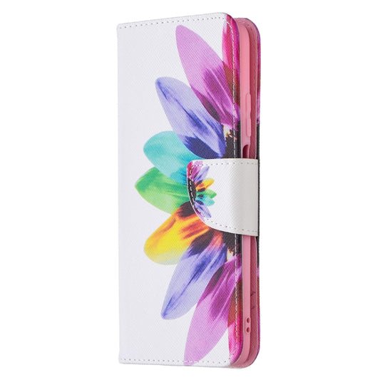 For Xiaomi Poco M3 Colored Drawing Pattern Horizontal Flip Leather Case with Holder & Card Slots & Wallet(Sun Flower) by buy2fix