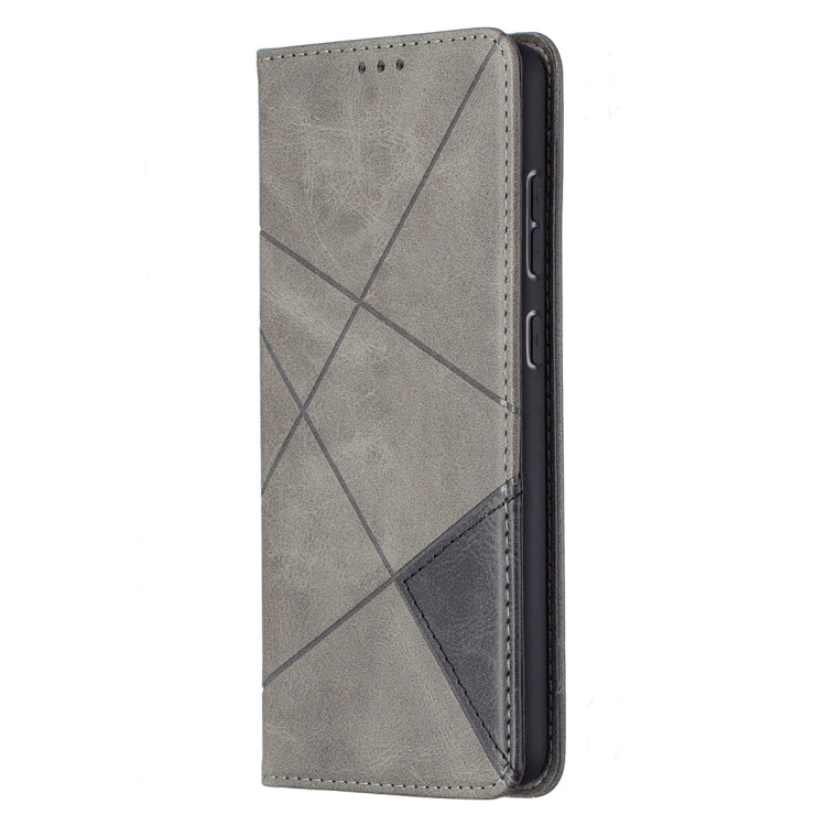 For Samsung Galaxy A72 5G / 4G Prismatic Invisible Magnetic Horizontal Flip Leather Case with Holder & Card Slots & Photo Frame(Grey) - Galaxy Phone Cases by buy2fix | Online Shopping UK | buy2fix