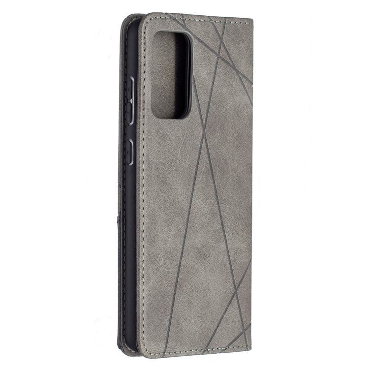 For Samsung Galaxy A72 5G / 4G Prismatic Invisible Magnetic Horizontal Flip Leather Case with Holder & Card Slots & Photo Frame(Grey) - Galaxy Phone Cases by buy2fix | Online Shopping UK | buy2fix