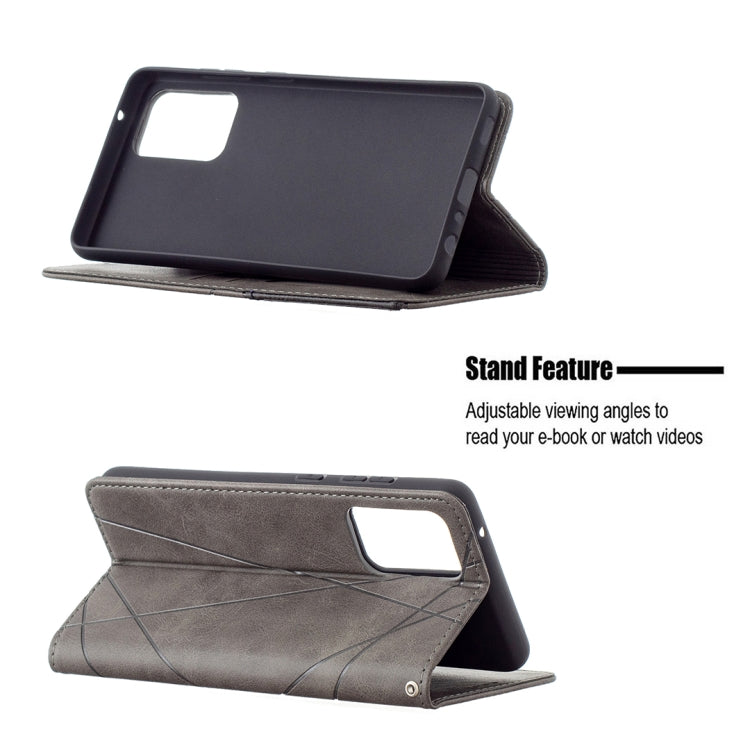 For Samsung Galaxy A72 5G / 4G Prismatic Invisible Magnetic Horizontal Flip Leather Case with Holder & Card Slots & Photo Frame(Grey) - Galaxy Phone Cases by buy2fix | Online Shopping UK | buy2fix