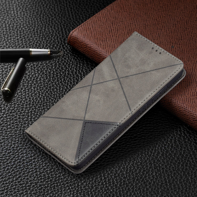 For Samsung Galaxy A72 5G / 4G Prismatic Invisible Magnetic Horizontal Flip Leather Case with Holder & Card Slots & Photo Frame(Grey) - Galaxy Phone Cases by buy2fix | Online Shopping UK | buy2fix