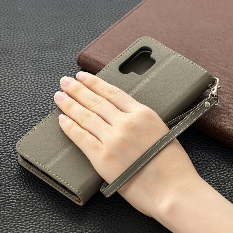 For Samsung Galaxy A32 5G Litchi Texture Pure Color Horizontal Flip PU Leather Case with Holder & Card Slots & Wallet & Lanyard(Grey) by buy2fix