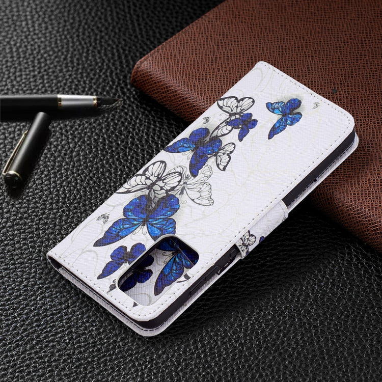 For Samsung Galaxy A72 5G / 4G Colored Drawing Pattern Horizontal Flip Leather Case with Holder & Card Slots & Wallet(Butterfly Swarm) by buy2fix
