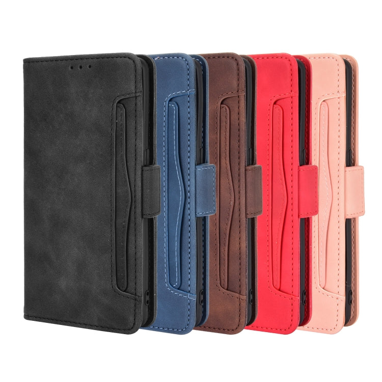 For OPPO Reno5 5G Skin Feel Calf Pattern Horizontal Flip Leather Case with Holder & Card Slots & Photo Frame(Black) - OPPO Cases by buy2fix | Online Shopping UK | buy2fix