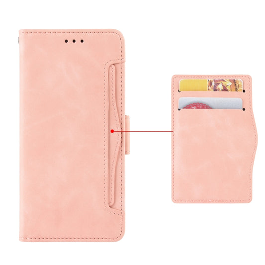 For OPPO Reno5 5G Skin Feel Calf Pattern Horizontal Flip Leather Case with Holder & Card Slots & Photo Frame(Pink) by buy2fix