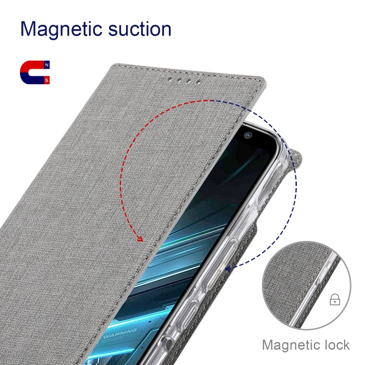 For Asus ROG Phone 3 ZS661KS ViLi DMX Series Shockproof TPU + PU Leather Magnetic Attraction Horizontal Flip Case with Card Slot & Holder(Grey) - ASUS Cases by ViLi | Online Shopping UK | buy2fix