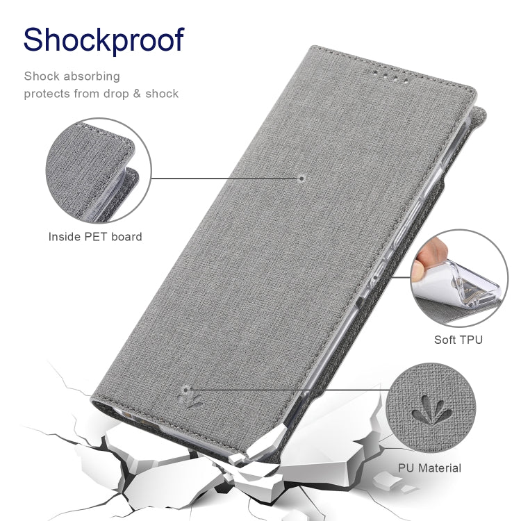 For Asus ROG Phone 3 ZS661KS ViLi DMX Series Shockproof TPU + PU Leather Magnetic Attraction Horizontal Flip Case with Card Slot & Holder(Grey) - ASUS Cases by ViLi | Online Shopping UK | buy2fix