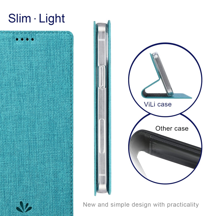 For OPPO Reno4 Pro 5G ViLi DMX Series Shockproof TPU + PU Leather Magnetic Attraction Horizontal Flip Case with Card Slot & Holder(Blue) - OPPO Cases by ViLi | Online Shopping UK | buy2fix