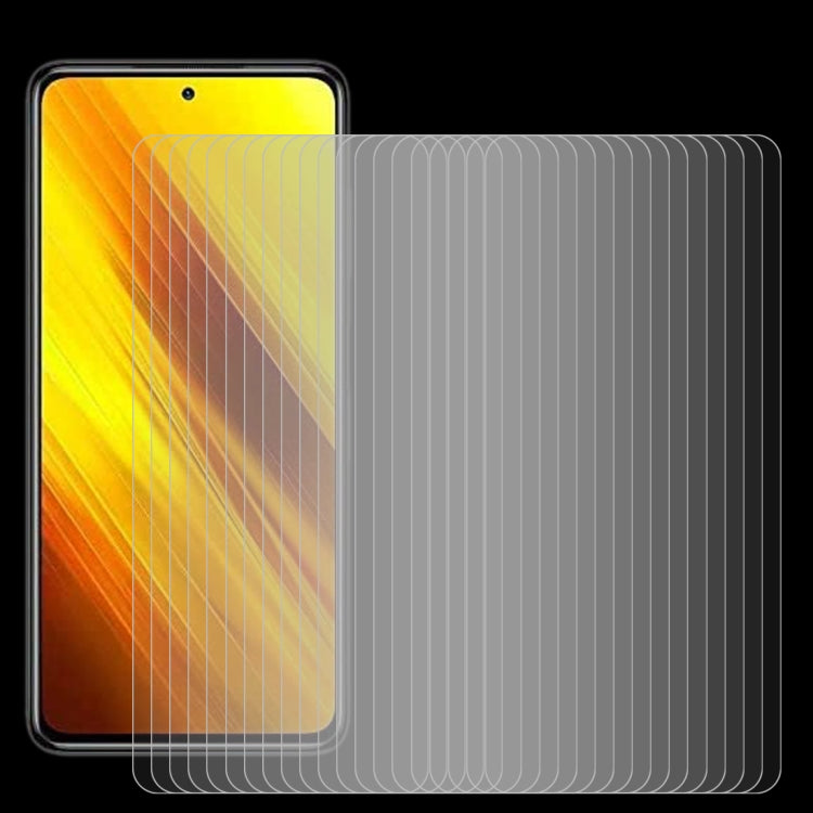 For Xiaomi Poco X3 50 PCS 0.26mm 9H 2.5D Tempered Glass Film by buy2fix