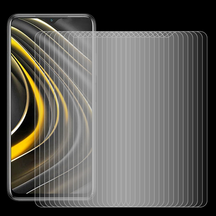 For Xiaomi Poco M3 50 PCS 0.26mm 9H 2.5D Tempered Glass Film by buy2fix