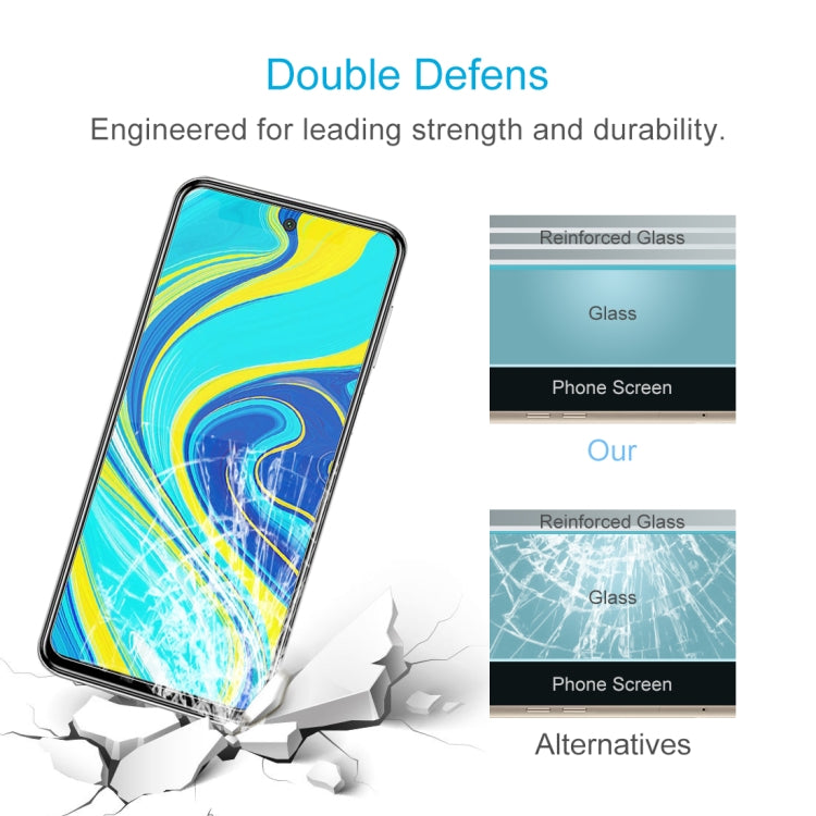 For Xiaomi Redmi Note 9S / Note 10 Lite 50 PCS 0.26mm 9H 2.5D Tempered Glass Film - by buy2fix | Online Shopping UK | buy2fix