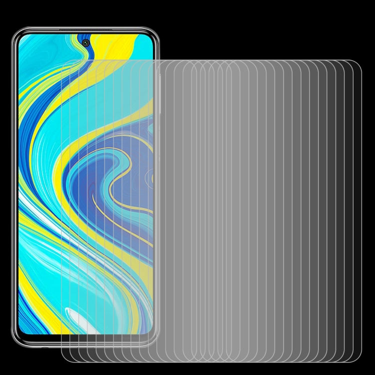 For Xiaomi Redmi Note 9S / Note 10 Lite 50 PCS 0.26mm 9H 2.5D Tempered Glass Film by buy2fix