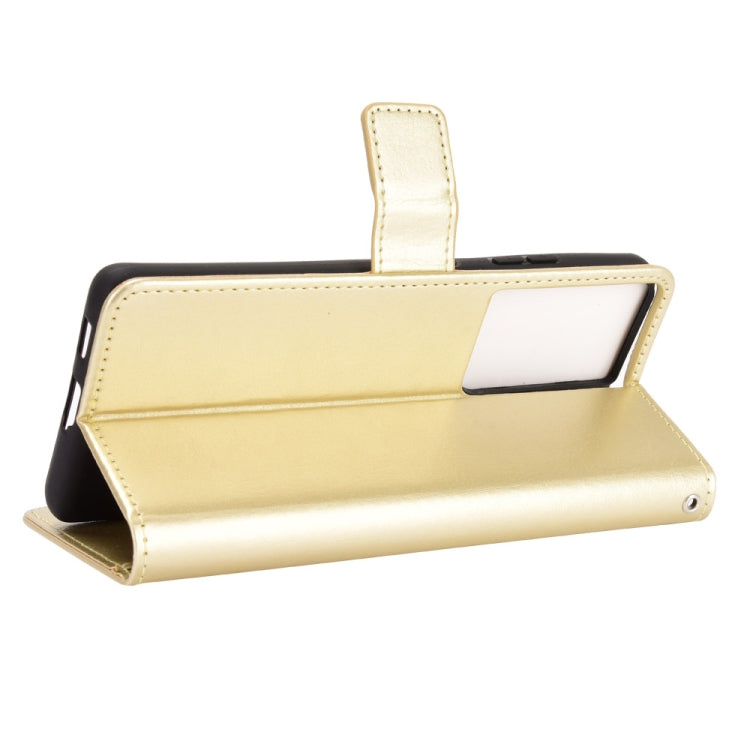 For Samsung Galaxy S21 Ultra 5G Retro Crazy Horse Texture Horizontal Flip Leather Case with Holder & Card Slots & Photo Frame(Gold) - Galaxy S21 Ultra 5G Cases by buy2fix | Online Shopping UK | buy2fix