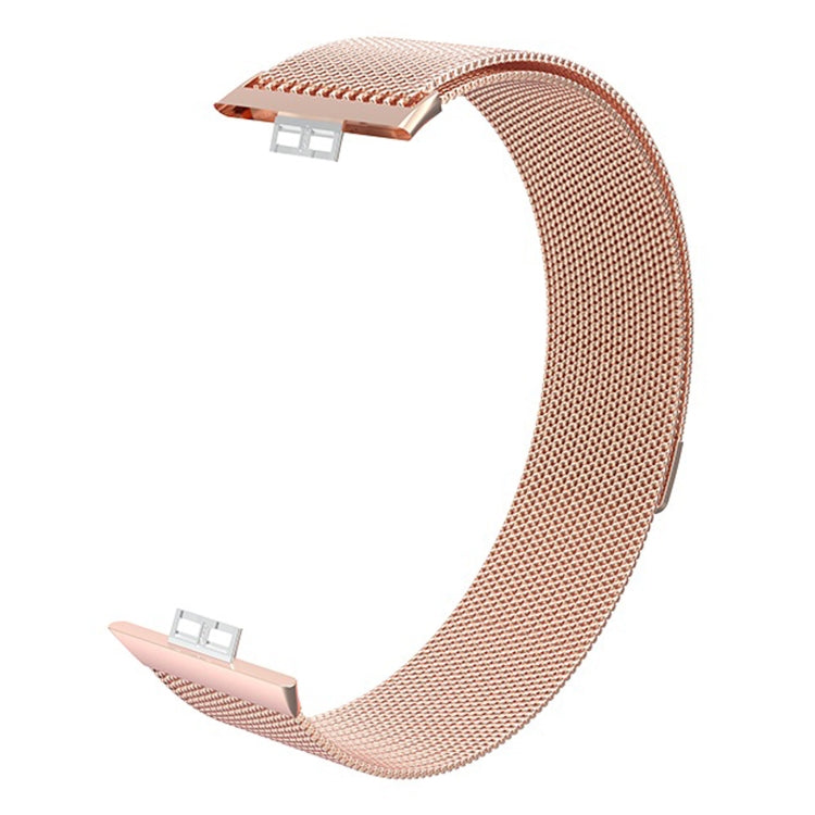 For Huawei Watch Fit Milanese Watch Band(Rose Gold) - Watch Bands by buy2fix | Online Shopping UK | buy2fix