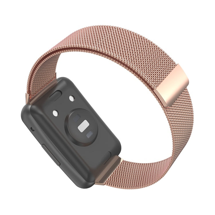 For Huawei Watch Fit Milanese Watch Band(Rose Gold) - Watch Bands by buy2fix | Online Shopping UK | buy2fix