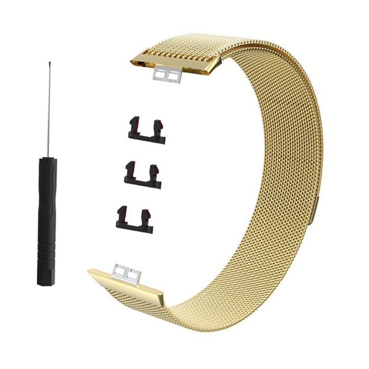 For Huawei Watch Fit Milanese Watch Band(Champagne Gold) - Watch Bands by buy2fix | Online Shopping UK | buy2fix