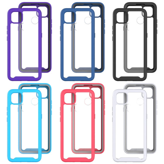 For Motorola Moto G9 Power Starry Sky Solid Color Series Shockproof PC + TPU Protective Case(Light Blue) by buy2fix