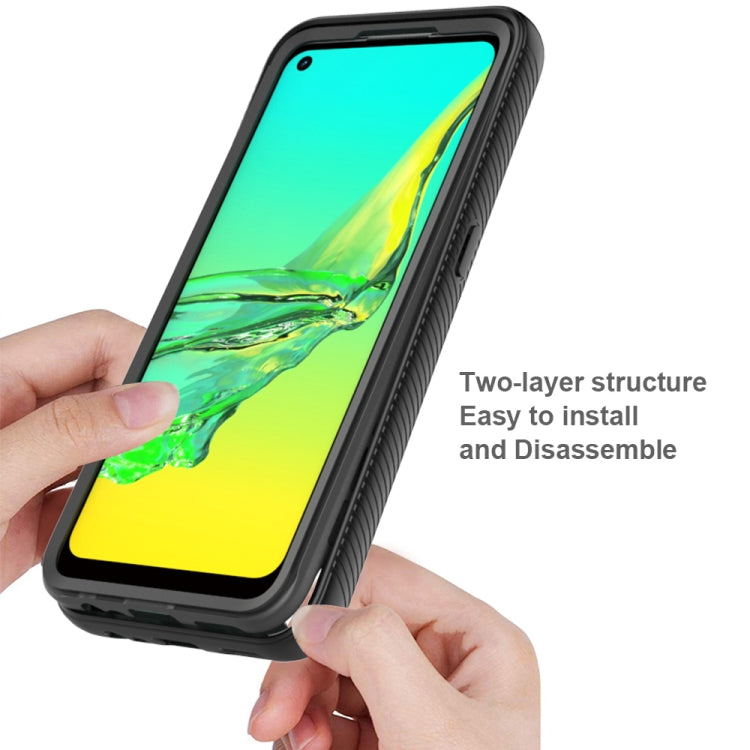 For Oppo A53 (2020) Starry Sky Solid Color Series Shockproof PC + TPU Protective Case(Royal Blue) - OPPO Cases by buy2fix | Online Shopping UK | buy2fix