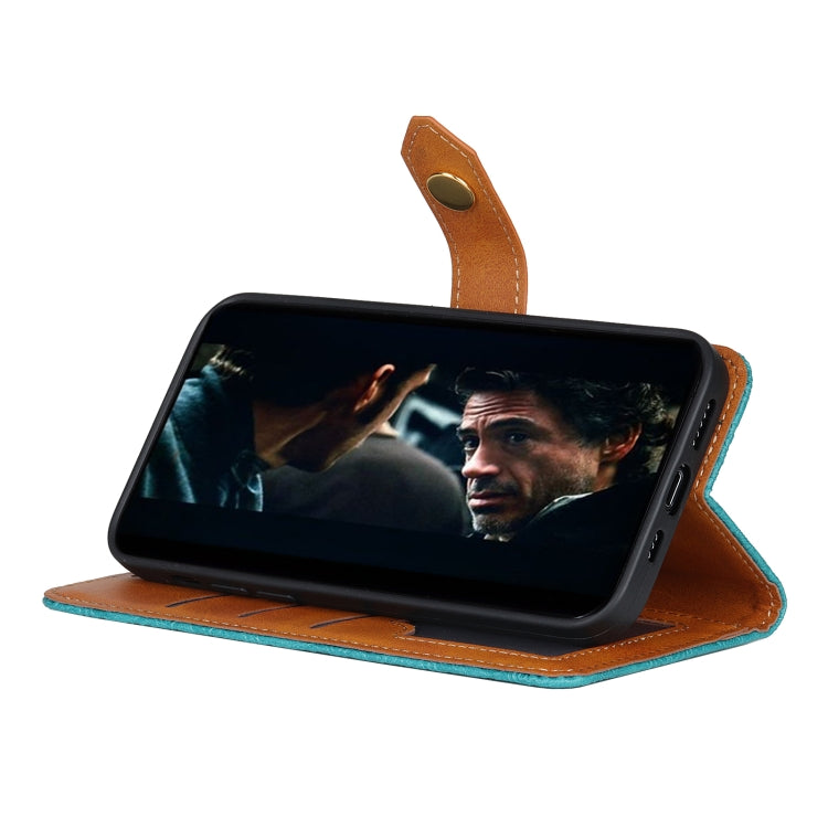 For OPPO Reno5 5G European Floral Embossed Copper Buckle Horizontal Flip PU Leather Case with Holder & Card Slots & Wallet & Photo Frame(Blue) - OPPO Cases by buy2fix | Online Shopping UK | buy2fix