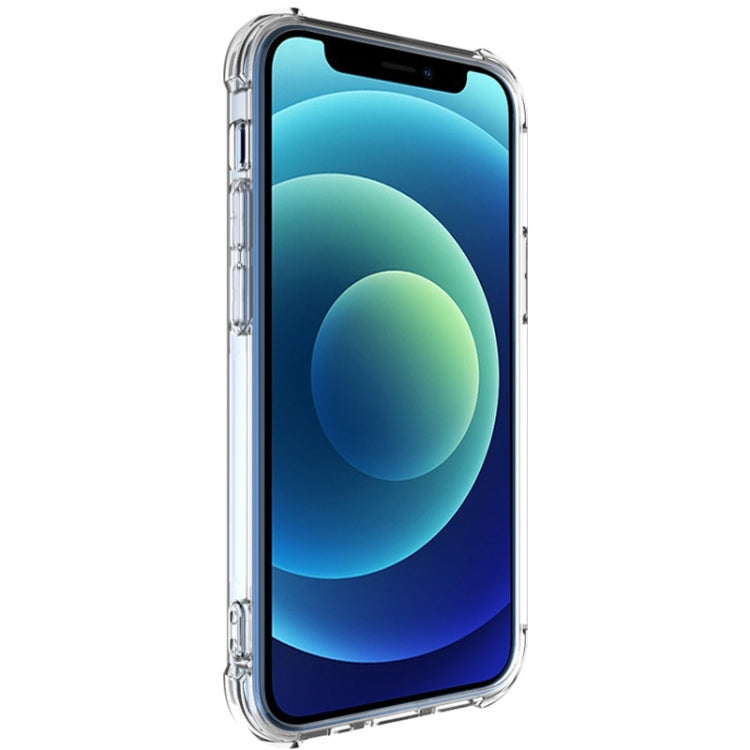 For iPhone 12 IMAK All-inclusive Shockproof Airbag TPU Case with Screen Protector (Transparent) - iPhone 12 / 12 Pro Cases by imak | Online Shopping UK | buy2fix