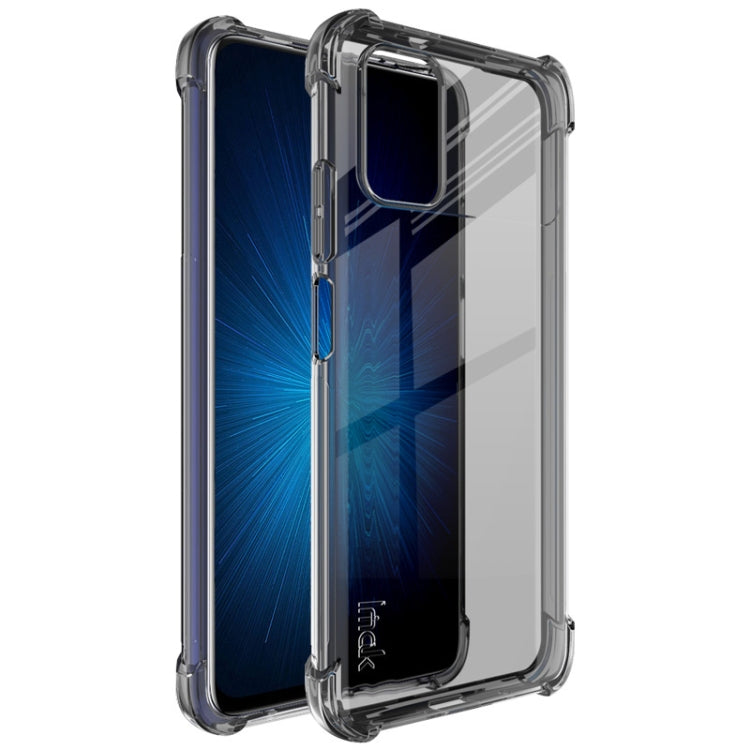 For Xiaomi Poco M3 IMAK All-inclusive Shockproof Airbag TPU Case with Screen Protector(Transparent Black) - Xiaomi Cases by imak | Online Shopping UK | buy2fix