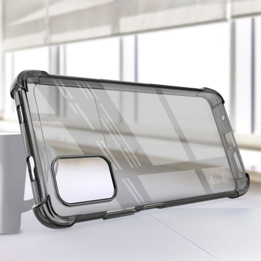 For Xiaomi Poco M3 IMAK All-inclusive Shockproof Airbag TPU Case with Screen Protector(Transparent Black) by imak