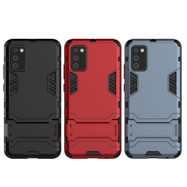 For Samsung Galaxy A02s(EU Edition) PC + TPU Shockproof Protective Case with Holder(Red) by ViLi