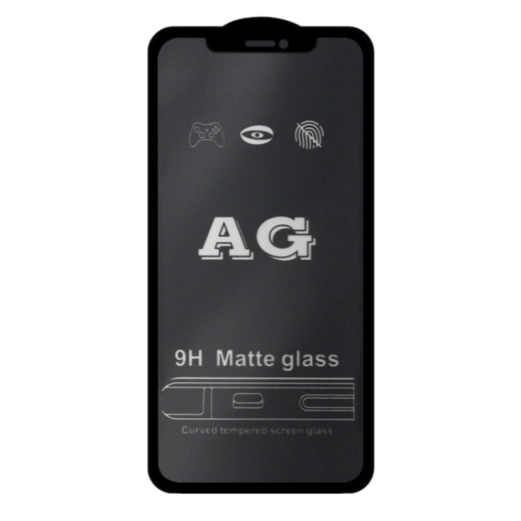 For iPhone 12 Pro Max AG Matte Frosted Full Cover Tempered Glass Film - iPhone 12 Pro Max Tempered Glass by buy2fix | Online Shopping UK | buy2fix