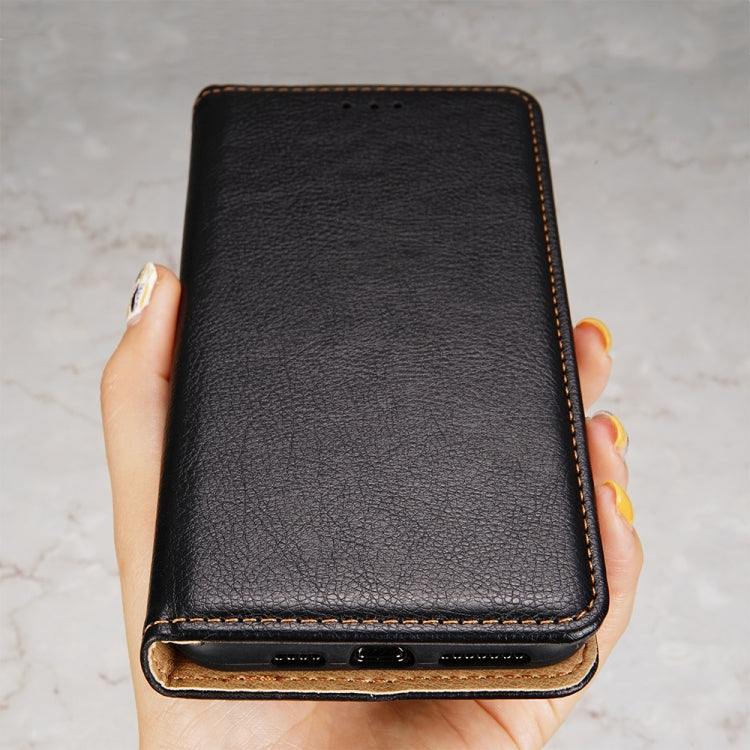 For Samsung Galaxy A20e PU + TPU Gloss Oil Solid Color Magnetic Horizontal Flip Leather Case with Holder & Card Slot & Wallet(Black) - Galaxy Phone Cases by buy2fix | Online Shopping UK | buy2fix