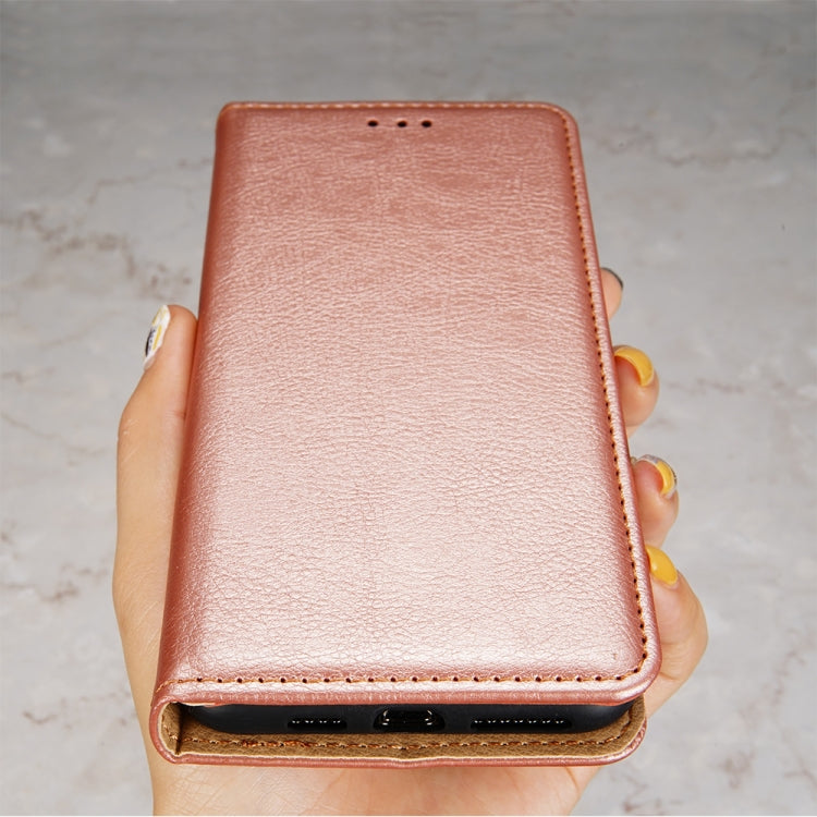 For Samsung Galaxy A40 PU + TPU Gloss Oil Solid Color Magnetic Horizontal Flip Leather Case with Holder & Card Slot & Wallet(Rose Gold) - Galaxy Phone Cases by buy2fix | Online Shopping UK | buy2fix