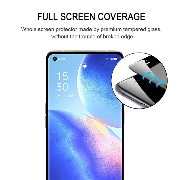 For OPPO Reno5 Pro+ 5G / Pro 5G 9H HD 3D Curved Edge Tempered Glass Film(Black) - OPPO Tempered Glass by imak | Online Shopping UK | buy2fix