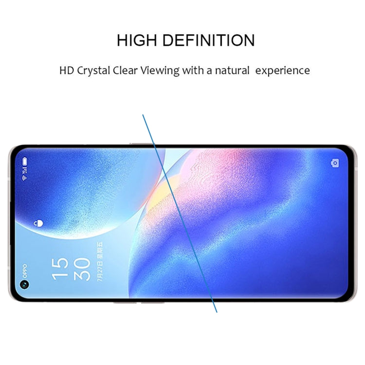 For OPPO Reno5 Pro+ 5G / Pro 5G 9H HD 3D Curved Edge Tempered Glass Film(Black) - OPPO Tempered Glass by imak | Online Shopping UK | buy2fix