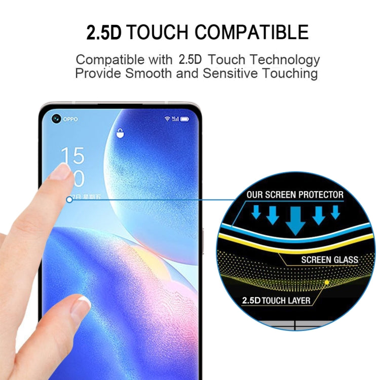 For OPPO Reno5 Pro+ 5G / Pro 5G 9H HD 3D Curved Edge Tempered Glass Film(Black) - OPPO Tempered Glass by imak | Online Shopping UK | buy2fix