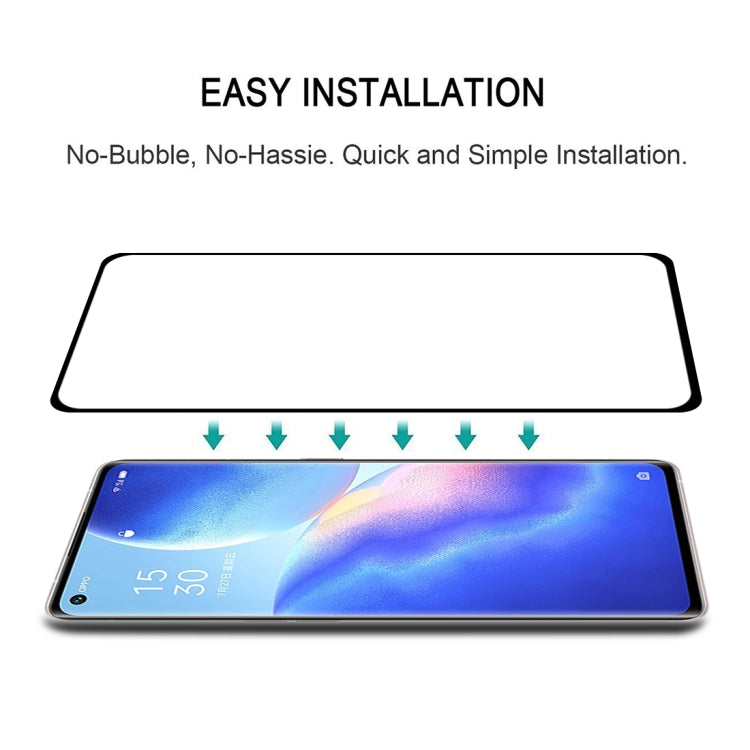 For OPPO Reno5 Pro+ 5G / Pro 5G 9H HD 3D Curved Edge Tempered Glass Film(Black) - OPPO Tempered Glass by imak | Online Shopping UK | buy2fix