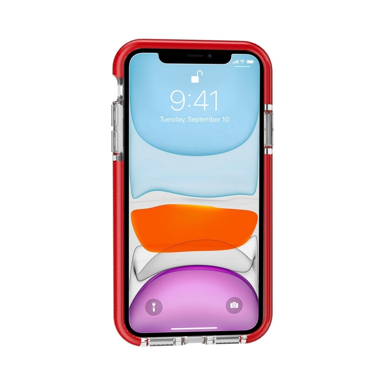 For iPhone 11 Highly Transparent Soft TPU Case(Red) - iPhone 11 Cases by buy2fix | Online Shopping UK | buy2fix