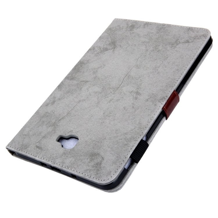 For Galaxy Tab A 10.1 (2016) / T580 Business Style Horizontal Flip Leather Case, with Holder & Card Slot & Photo Frame & Sleep / Wake-up Function(Grey) - Tab A 10.1 by buy2fix | Online Shopping UK | buy2fix