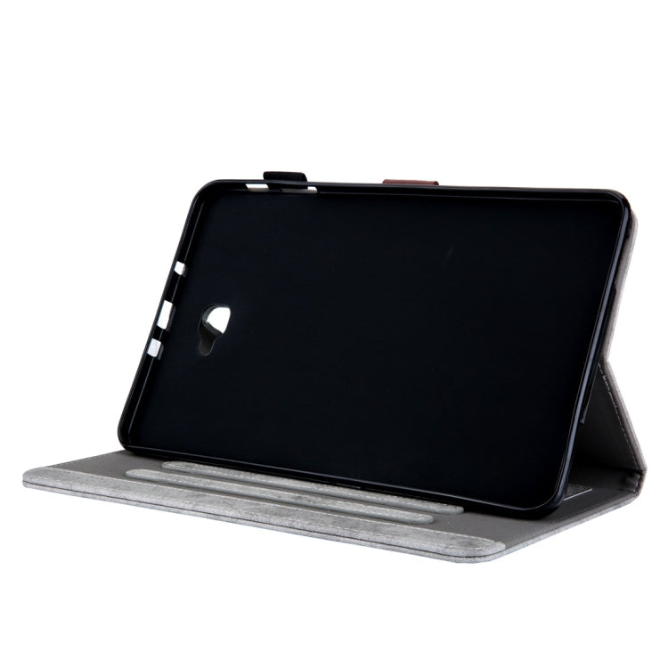 For Galaxy Tab A 10.1 (2016) / T580 Business Style Horizontal Flip Leather Case, with Holder & Card Slot & Photo Frame & Sleep / Wake-up Function(Grey) - Tab A 10.1 by buy2fix | Online Shopping UK | buy2fix