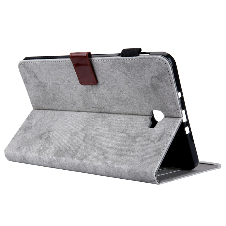 For Galaxy Tab A 10.1 (2016) / T580 Business Style Horizontal Flip Leather Case, with Holder & Card Slot & Photo Frame & Sleep / Wake-up Function(Grey) - Tab A 10.1 by buy2fix | Online Shopping UK | buy2fix
