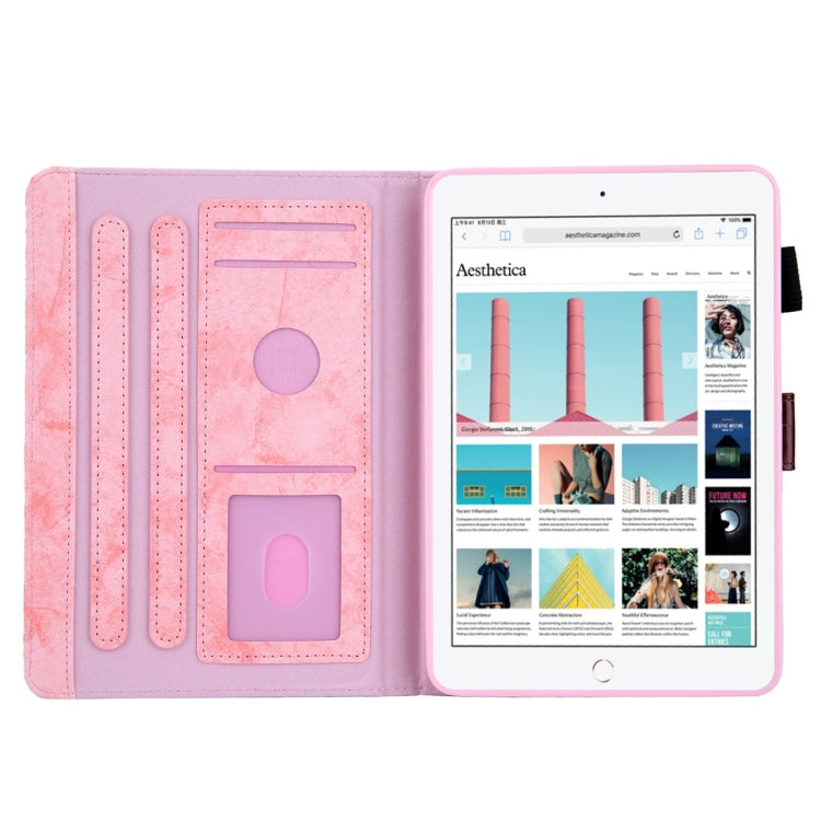 For iPad Mini 1 / 2 / 3 / 4 Business Style Horizontal Flip Leather Case, with Holder & Card Slot & Photo Frame & Sleep / Wake-up Function(Pink) by buy2fix